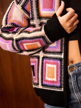 Women's Multicolor Casual Oversized Fit Printed Full Sleeves Jacket