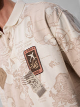 Men's Cream Casual  Half Sleeves Polo Tshirt