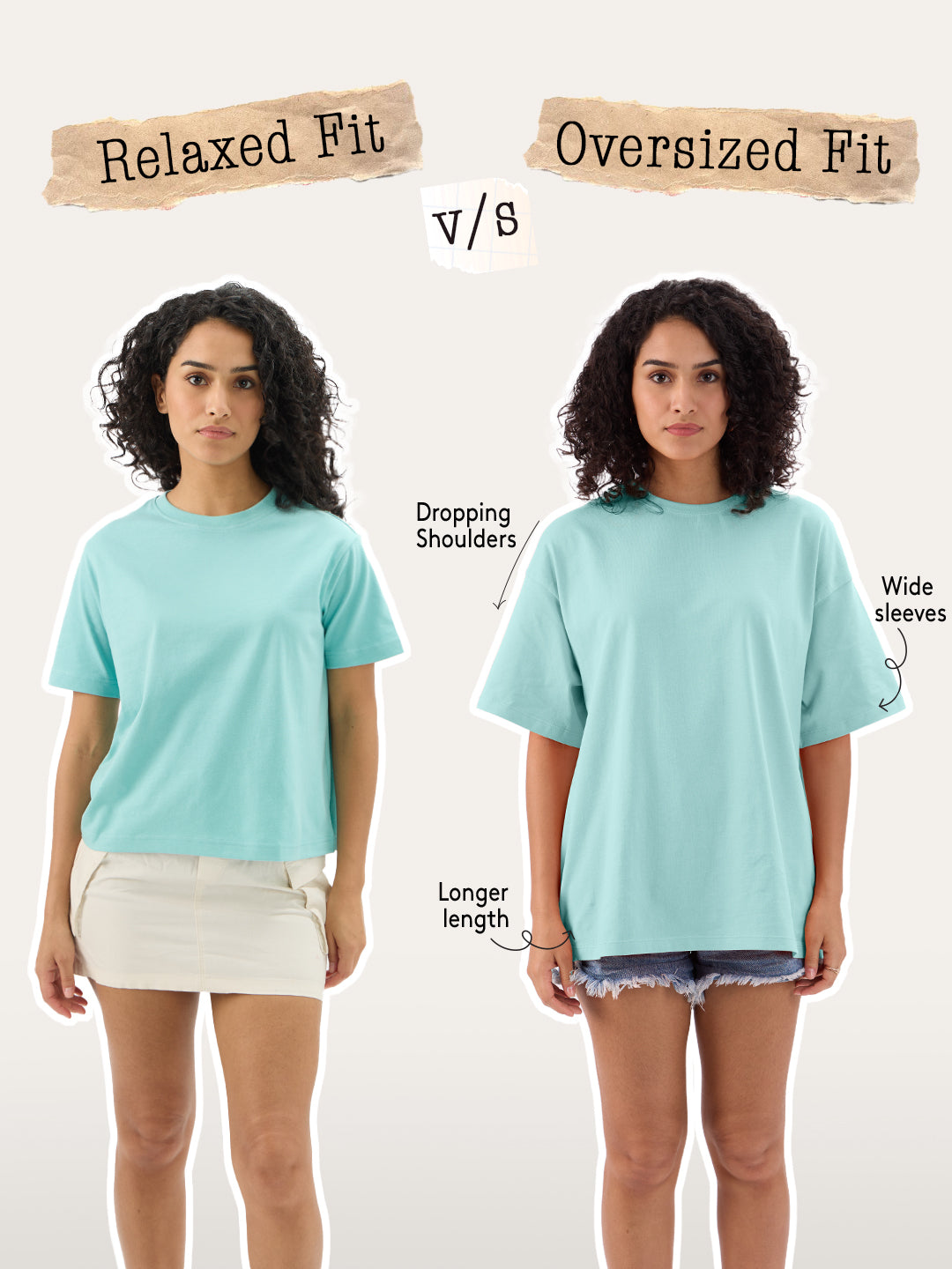 Women's Multicolor Casual Oversized Fit Solid Half Sleeves Tshirt