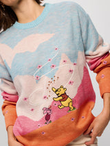 Women's Multicolor Casual Oversized Fit Printed Full Sleeves Sweater
