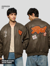 Men's Brown Casual  Full Sleeves Jacket