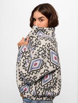 Women's Multicolor Casual Graphic Jacket