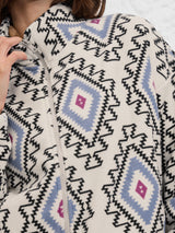 Women's Multicolor Casual Graphic Jacket