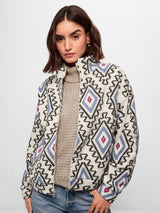 Women's Multicolor Casual Graphic Jacket