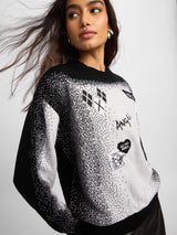 Women's Multicolor Casual Oversized Sweater
