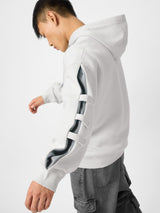 Men's Grey Solid Hooded Neck Oversized Hoodie