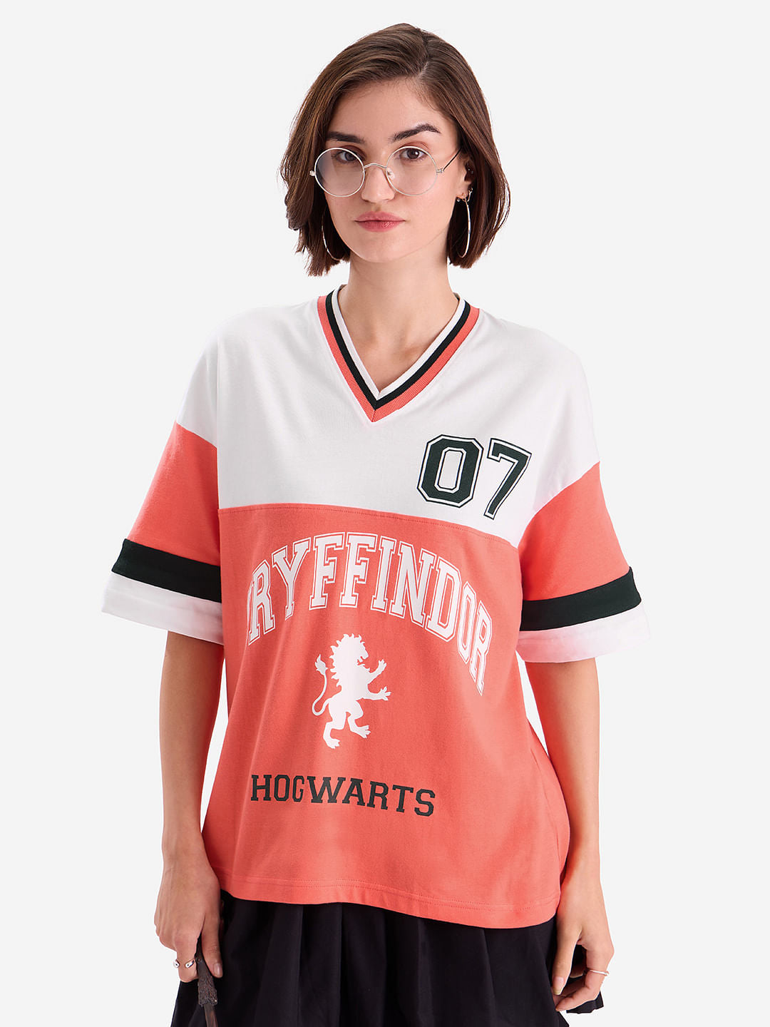Women's Multicolor Casual Oversized Fit Printed Half Sleeves Tshirt