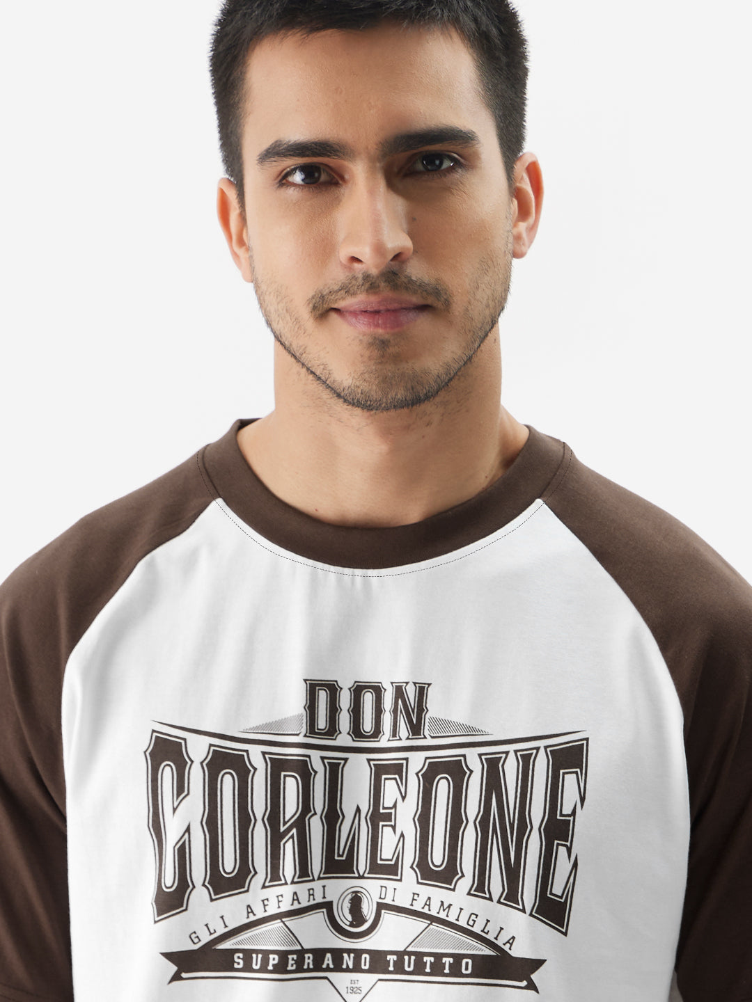 Men's White Casual Printed Regular Fit Half Sleeves Tshirt