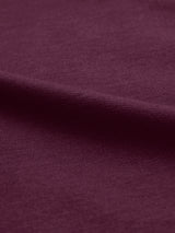 Men's Purple Casual Solid Oversized Fit Half Sleeves Tshirt