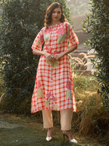 Women's Multi Printed A-Line Kurta Trouser Set