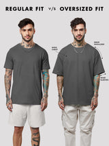Men's Multicolor Casual Printed Oversized Fit Half Sleeves Tshirt