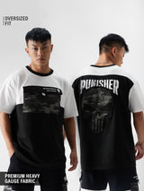 Men's Black Casual Printed Oversized Fit Half Sleeves Tshirt