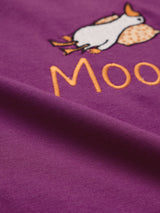 Men's Purple Casual Printed Regular Fit Half Sleeves Tshirt