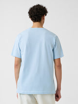 Men's Blue Casual  Half Sleeves Tshirt