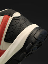 Men's Orange Casual Colourblock Sneakers