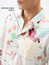 Men's Multicolor Casual Printed Oversized Fit Half Sleeves Shirt