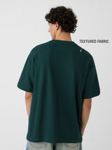 Men's Green Casual  Half Sleeves Tshirt