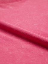 Women's Pink Casual Regular Fit Solid Half Sleeves Tshirt
