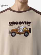 Men's Beige Casual  Half Sleeves Tshirt