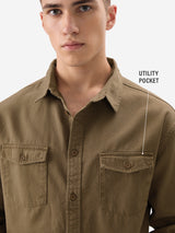 Men's Brown Casual Solid Regular Fit Full Sleeves Shirt