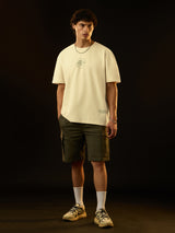 Men's Yellow Casual  Half Sleeves Tshirt