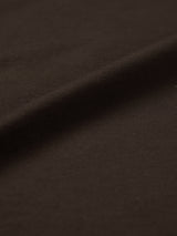 Women's Brown Casual Oversized Fit Solid Half Sleeves Tshirt