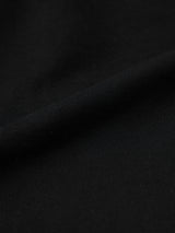 Women's Black Casual Oversized Fit Solid Full Sleeves Hoodie