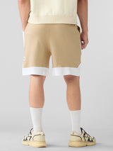 Men's Beige Casual Solid  Short