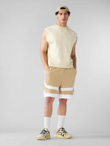 Men's Beige Casual Solid  Short