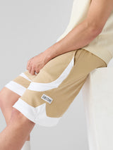 Men's Beige Casual Solid  Short