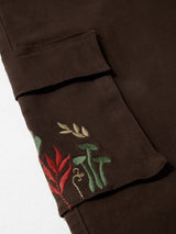 Women's Brown Casual Cargo Jeans