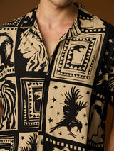 Men's Multicolor Casual Printed Regular Fit Half Sleeves Shirt