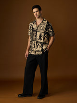 Men's Multicolor Casual Printed Regular Fit Half Sleeves Shirt