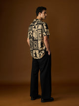 Men's Multicolor Casual Printed Regular Fit Half Sleeves Shirt