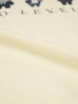 Men's Off White Casual Graphic Half Sleeves Tshirt