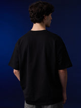 Men's Black Casual  Half Sleeves Tshirt