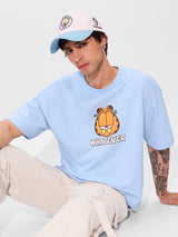 Men's Blue Casual  Half Sleeves Tshirt