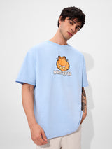 Men's Blue Casual  Half Sleeves Tshirt
