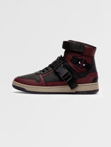 Men's Red Casual Colourblock Sneakers