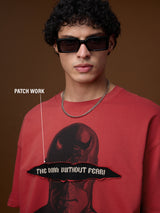 Men's Red Casual  Half Sleeves Tshirt