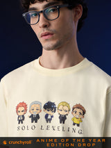 Men's Off White Casual Graphic Half Sleeves Tshirt