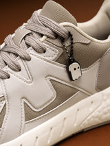 Men's Beige Casual Colourblock Sneakers