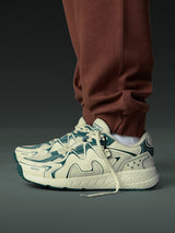Men's White Casual Colourblock Sneakers