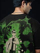 Men's Black Casual  Half Sleeves Tshirt