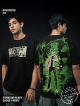 Men's Black Casual  Half Sleeves Tshirt