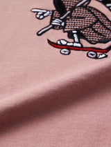 Women's Pink Casual Half Sleeves Tshirt