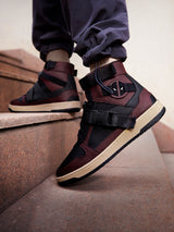 Men's Red Casual Colourblock Sneakers