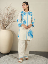 Women's Printed A-Line Kurta Trousers Set