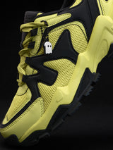 Men's Green Casual Colourblock Sneakers