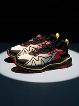 Men's Red Casual Colourblock Sneakers
